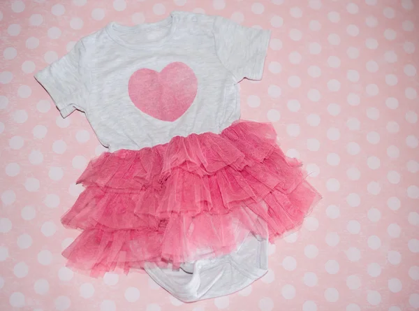 Robe bébé avec jupe en tulle — Photo