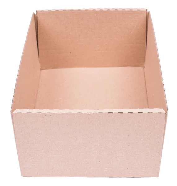 Cardboard box isolated — Stock Photo, Image