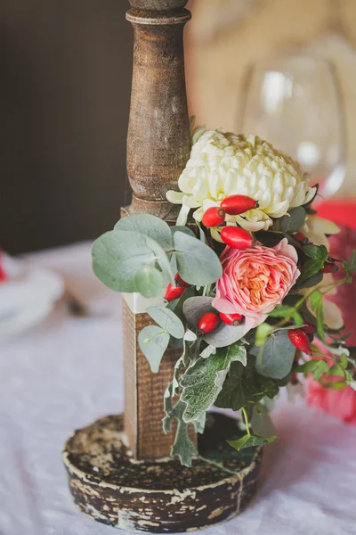 Mesas definidas para casamento — Fotografia de Stock