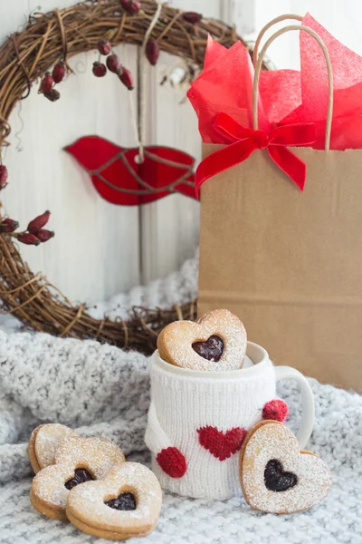 Valentine soubory cookie — Stock fotografie