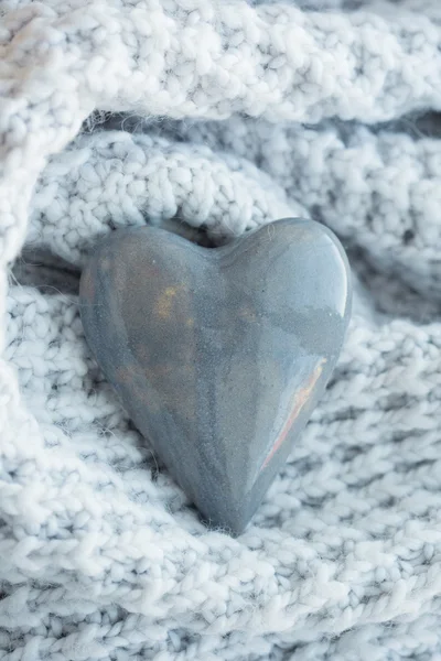 Piedra de amor. Forma del corazón —  Fotos de Stock