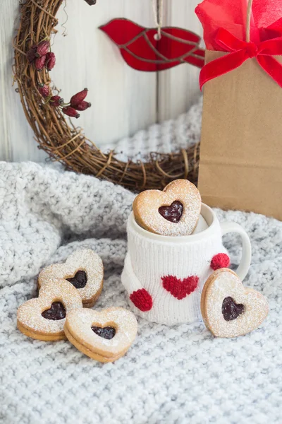 Alla hjärtans cookies — Stockfoto