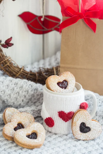 Walentynki ciasteczka — Zdjęcie stockowe