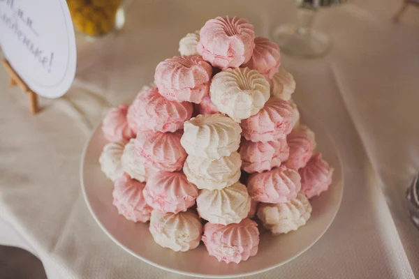 Mesa de sobremesa. Barra de doces — Fotografia de Stock