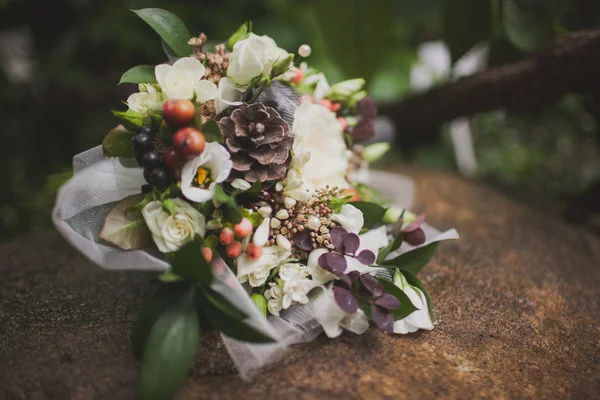 Flores do buquê de casamento — Fotografia de Stock