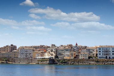 eski binalar Corfu town Yunanistan