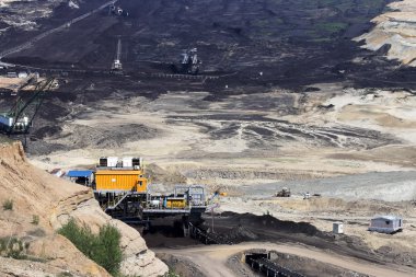 çukur kömür madeni madencilik sektörü açın
