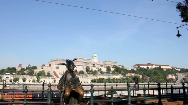 Budapest paysage urbain Hongrie — Video