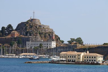 Eski kale Corfu town Yunanistan