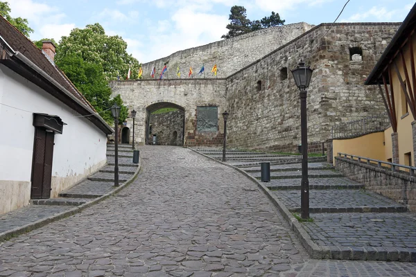 Pevnost vstup a gate Eger, Maďarsko — Stock fotografie