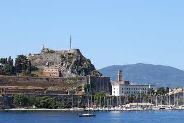 Eski kale Corfu Island yaz sezonu