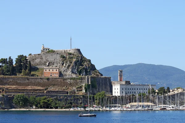 Stará pevnost ostrov Korfu letní sezóny — Stock fotografie