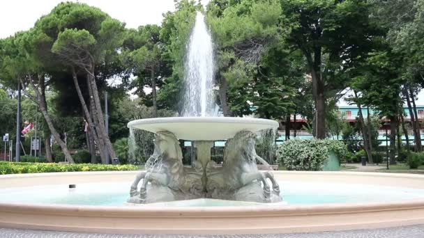Fontana dei quattro cavalli a Rimini — Video Stock