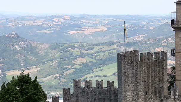 San marino landschap — Stockvideo