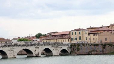 Tiberius köprü Rimini cityscape
