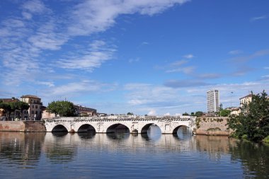 Tiberius köprü landmark Rimini İtalya