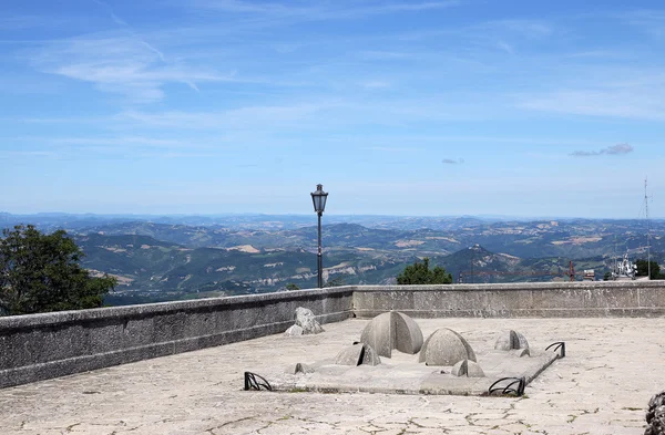 Vista da fortaleza de San Marino — Fotografia de Stock