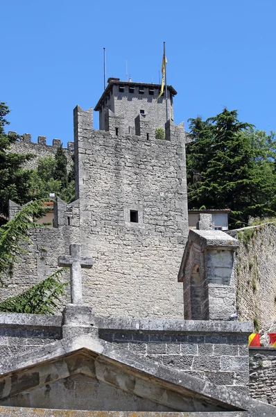 Republik San Marino Festung Italien — Stockfoto