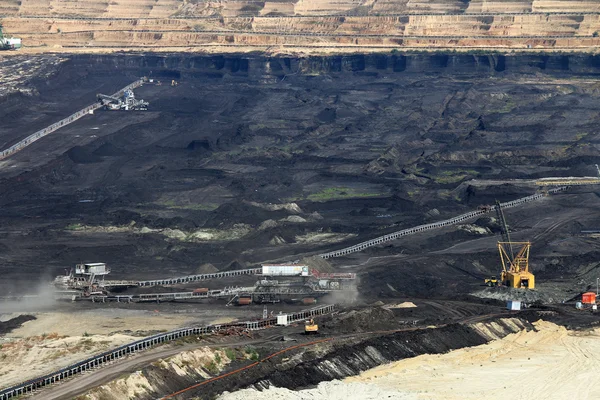 Minería de carbón a cielo abierto — Foto de Stock