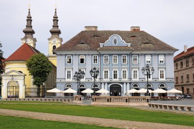 eski bina ve kilise sendika kare Timisoara Romanya