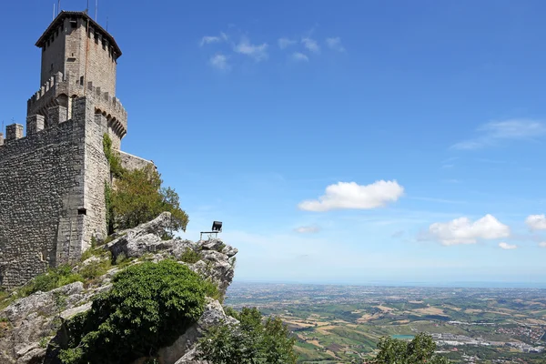 Torre e fortaleza San Marino Itália — Fotografia de Stock