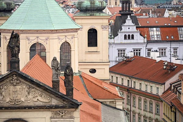 Estatuas Edificios Casco Antiguo Praga —  Fotos de Stock
