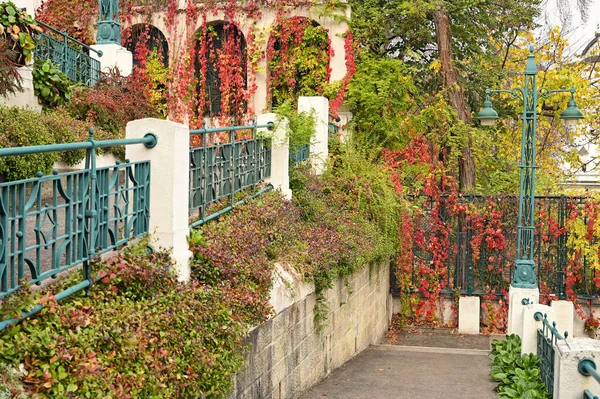 Strudlhofstiege Una Vieja Escalera Otoño Temporada Viena Austria — Foto de Stock