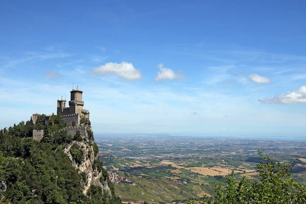 Fortaleza San Marino Rocca Della Guaita Hito Italia — Foto de Stock