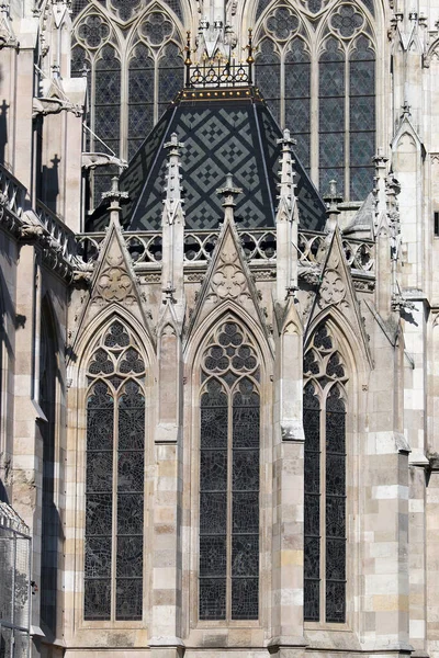 Votivkirche Votivekirche Außen Wien Österreich — Stockfoto