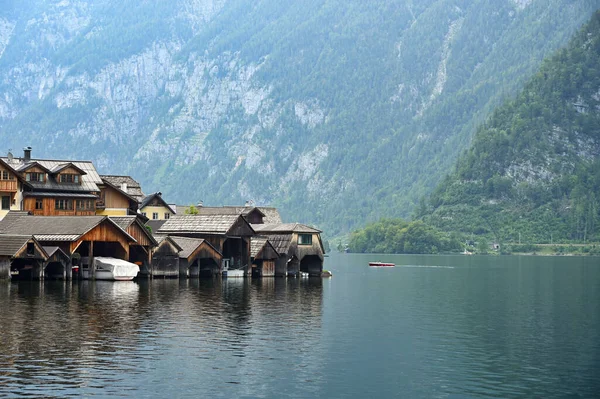 Hallstatt Ορεινό Χωριό Στην Αυστρία — Φωτογραφία Αρχείου