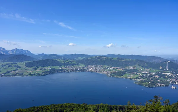 Yukarı Avusturya Daki Traun Gölü Traunsee Manzaraları — Stok fotoğraf