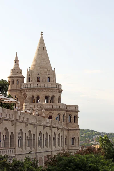 Torres de bastião dos pescadores Budapeste Hungria — Fotografia de Stock