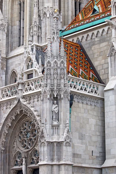 Маттіас церква стіни докладно Будапешта — стокове фото
