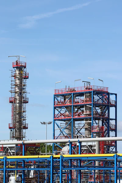 Construcción de una nueva fábrica petroquímica —  Fotos de Stock