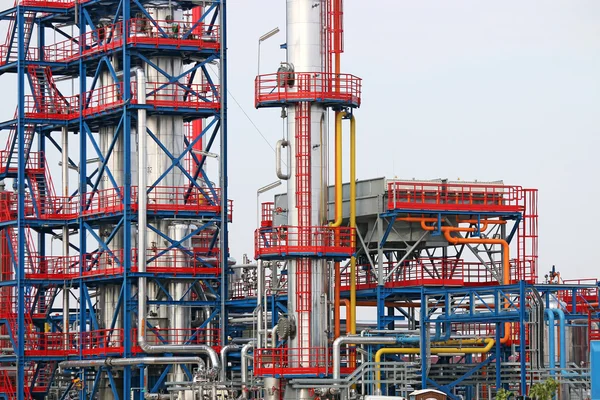 Petrochemical plant detail oil industry — Stock Photo, Image