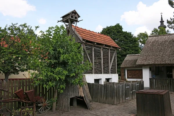 Staré vesnici dvorku Srbsko Evropa — Stock fotografie
