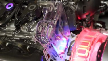 Yeni teknoloji araba hibrit motor