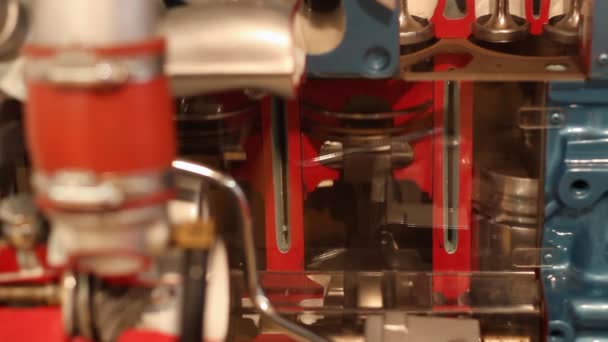 Car engine detail — Stock Video
