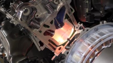 Cat hybrid engine valves work