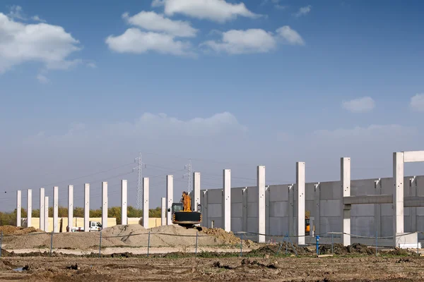 New factory construction site — Stock Photo, Image