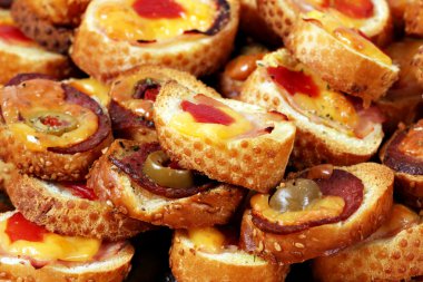 bruschette yakın gıda arka plan