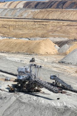 Açık çukur kömür madeni Ekskavatör