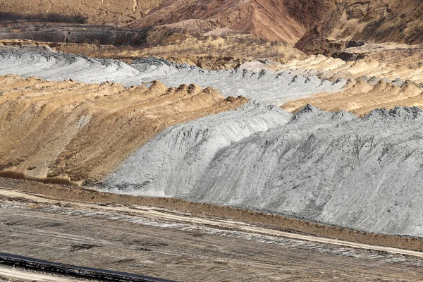 Open pit coal mine mullock detail — Stock Photo, Image