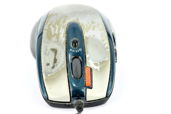 Velho computador mouse vista frontal — Fotografia de Stock