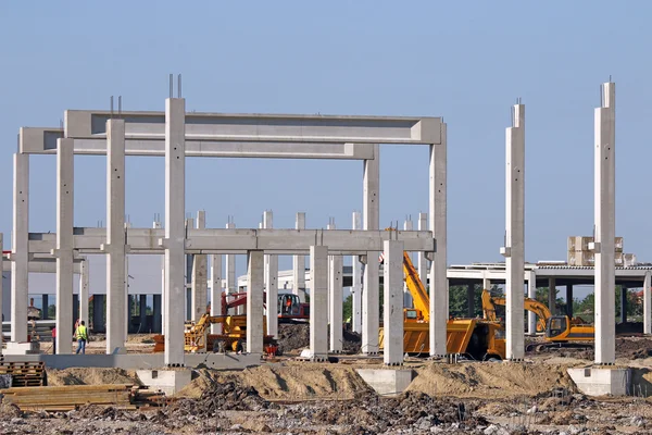 New Shopping Mall Construction Site — Stock Photo, Image