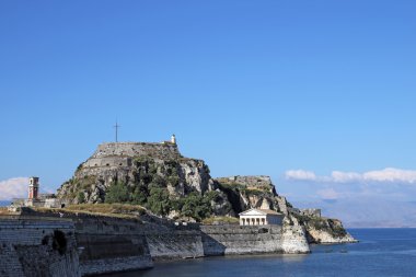 Eski kale Corfu town Yunanistan 