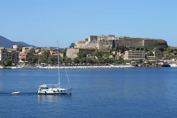 Nová pevnost města Korfu Řecko — Stock fotografie