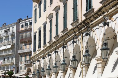 Liston Meydanı Corfu town Yunanistan