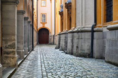 Courtyard of the Melk Abbey Monastery in Austria