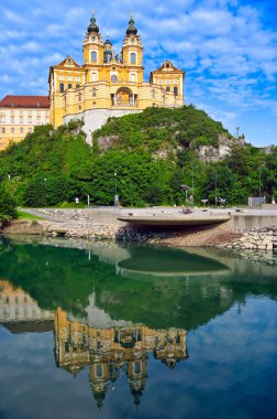 Melk Abbey Monastery on Danube river, Austria